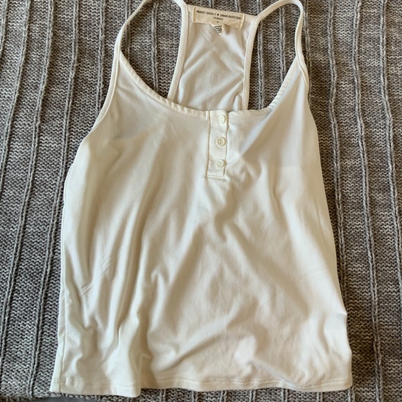 Urban Outfitters Henley Tank Top (White) - Picture 2 of 5
